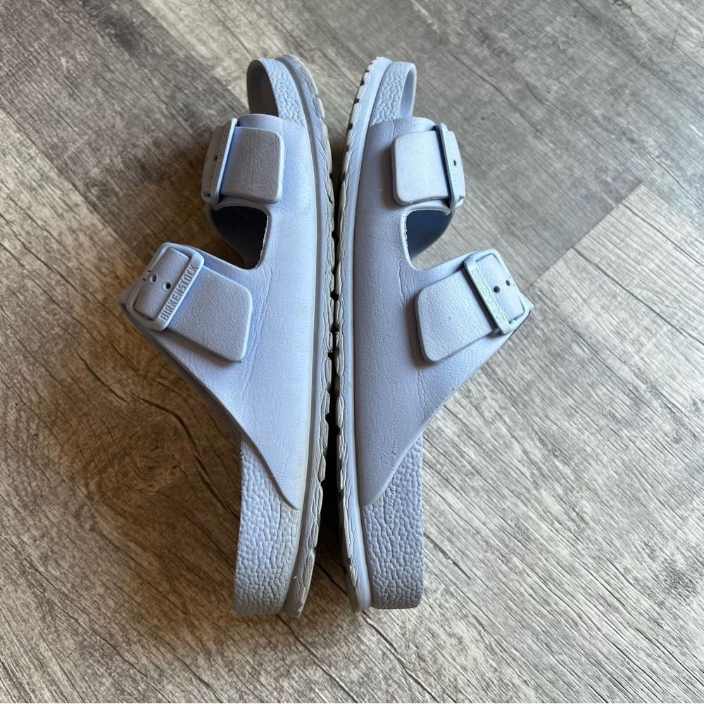 Birkenstock Arizona EVA Sky Blue Waterproof Sandals Size 10 Lightweight - Picture 4 of 9